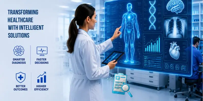 image showing transforming health care with AI.