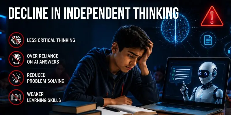 An image showing the disadvantages of AI. 